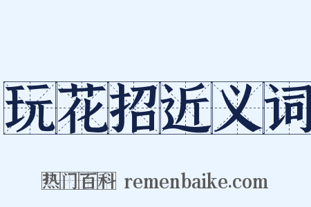 玩花招近义词是什么意思的图片
